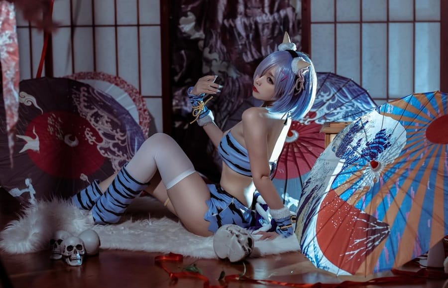 二佐Nisa –NO.128 蕾姆夏日鬼衣[12P/35MB]-1