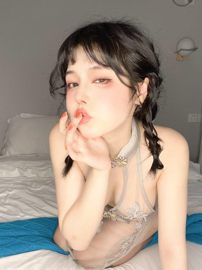 七月喵子 – NO.26 透明灰撕袜[45P-448MB]-3