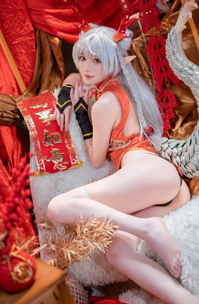 阿包也是兔娘 – NO.084 新春贺图 龙妹[45P1V-1.24G]-1